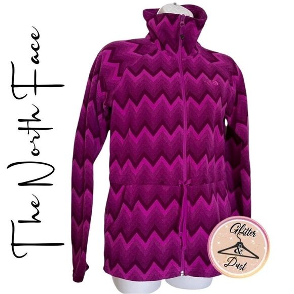The North Face Crescent Magenta Fleece Sweater - Picture 1 of 10